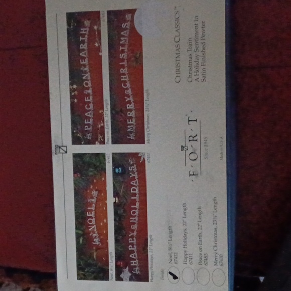 Fort satin finish pewter NOEL train, 8 pc in the box - Picture 1 of 9